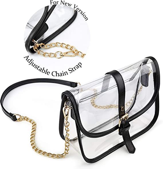 Clear Saddle Cross Body Bag