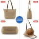 Lightweight Straw Bag, Straw Beach Bag for Women