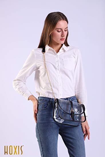 Clear Saddle Cross Body Bag