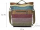 Womens Shoulder Bags Canvas Hobo Handbags Multi-Color Casual Messenger Bag